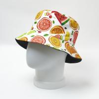 Панама весна-лето для взрослых двусторонняя No Name Fruit Фруктовый микс